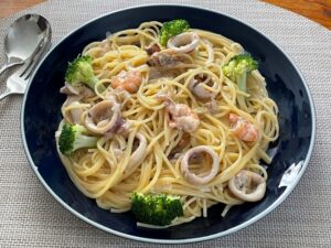 シーフードパスタ